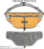 Fanny Pack for Women Men, Water-Resistant Travel Waist Pack with RFID Blocking, Wide Opening Crossbody Belt Bag for Phone, Passport, Small Hip Pack for Running, Hiking, Workout（Ginger）