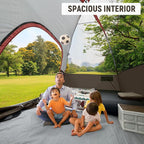 CAMPROS CP Camping Tent 2/4/6 Person, Waterproof Windproof Double Layer Dome Tent, Easy Setup with Large Mesh Windows & Wide Door for Outdoor Camping Backyard