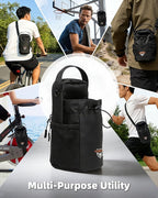 Magnetic Gym Bag for Men Women Magnetic Gym Water Bottle Bag with Phone Pocket & Crossbody Strap Water Bottle Holder for Gym & 5 N52 Strong Magnets for Sports, Travel, Fitness, Gifts