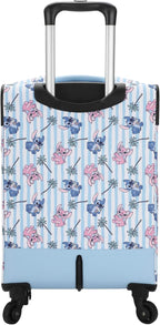 Bioworld Disney Stitch & Angel Ice Cream Blue 20" Adult Softside Rolling Luggage