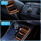 [Apple MFi Certified] iPhone 17 Car Charger, KYOHAYA 6-Port 120W USB-C&USB-A Power Cigarette Lighter Fast Charging PD/QC USB-C Car Charger + Type-C Braided Cord for iPhone 17/17 Pro/16/15/Galaxy/Pixel