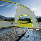 CAMPROS CP Camping Tent 2/4/6 Person, Waterproof Windproof Double Layer Dome Tent, Easy Setup with Large Mesh Windows & Wide Door for Outdoor Camping Backyard