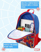 Fast Forward Spider-Man Boys Backpack and Lunch Box Set - 2 Piece 15'' School Backpack with Detachable Lunch Bag, Size One Size, Spidey and Friends Multi