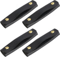 uxcell 4Pcs Handbag Handle Wrap Covers, PU Leather Luggage Grip Protector for Suitcases, Shopping Bag (13x10cm, Black)