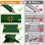 Tomkas Small Dog Cat Sling Carrier Puppy Purse Travel Wrap Soft Crossbody Pet Bag (Emerald Green, M - Classic Pocket & Classic Strap)