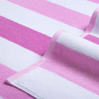 Bornbay Large Beach Towel Oversized - 40"X70" Big Cute Beach Towels, Extra Large Thick Pink Stripe Towels, XL Wide Fluffy Swimming Towel Oversize, Giant Mauve Stripe Cotton Pool Towel for Adults