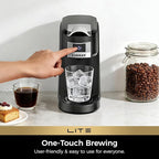 CHULUX Lite Single Serve Coffee Maker for K Cup Capsules, Single Cup Reservoir Coffee Maker with One Touch Brewing, 5 to 12 Oz Brew Sizes, Designed Specifically for Standard Mugs, Black