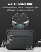 Bulado Laptop Bag with File Organizer, Water-Resistant Laptop Case, 15.6 Inch Multi-Compartment Work Bag for Men and Women, Carry-On for Business Commute Work Travel Trip