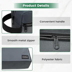 Carbrea Travel Toiletry Bag - Small Toiletry Bag for Men Skincare Bag for Toiletries Accessories Gifts - Grey