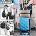 Travel Inspira Magnetic Quick-Release Travel Belt for Luggage Strap - Hands-Free, Lightens Load, Secures Multiple Bags, Adjustable & Lightweight for Effortless Travel