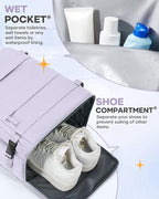 coofay Travel Backpack Carry On Flight Aapproved Personal Item Travel Bag Mochila De Viaje Travel Backpack For Men Spirit Airlines Personal Item Bag 18x14x8 Carry On Backpack For Airplanes Purple
