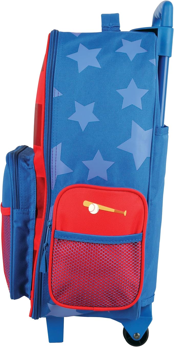 Stephen Joseph Kids Classic Rolling Luggage, Kids Luggage, Toddler Rolling Travel Carry On, Kids Suitcase with wheels,