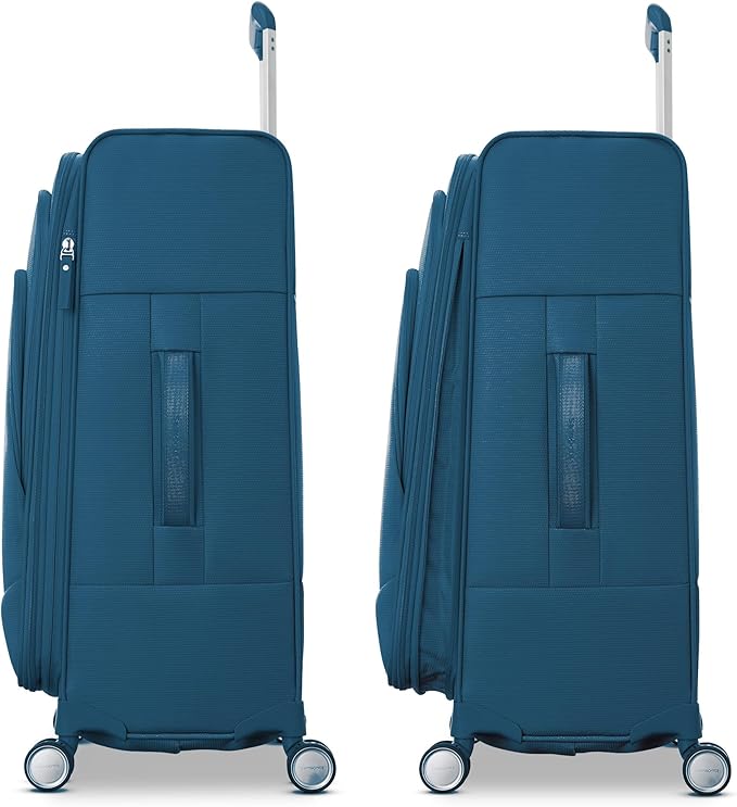 Samsonite UpLIFT Lightweight Softside Carry-On Luggage with Spinner Wheels - Expandable - Airline-Approved, Polyester Soft Suitcase for Ultra Light Travel - Cerulean Blue