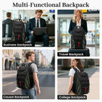 Boavan Vacuum Seal Backpack for Travel with Pump, 55L Large Bag with Zipper‑Off Detachable Vacuum Compression Bag Waterproof Carry On Large Travel Bag for Airline，Bags and Backpack Used Independently