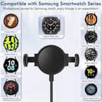 Clip on Galaxy Watch Charger, Suitable for Samsung Galaxy Watch 8/8 Classic/7/Ultra/6/6 Classic/5 Pro/5/4/4 Classic/3 Active2/1, Replace Samsung smartwatch Fast Charging Cable (6FT)