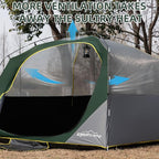 4/6 Person Blackout Camping Tent, Easy Setup Waterproof Family Dome Tent for Camping with Rainfly, Portable Double Layer Large Family Tent for Outdoor Camping&Hiking