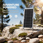 Solar Panel Charger for Cell Phones, 6W Portable & Flexible, Outdoor USB Charger, 11.8 X 5.7 X 1.2 in, Carabiners Included for Camping & Hiking Activities