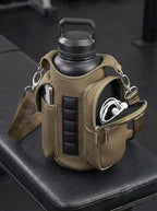 Magnetic Gym Tote Bag Holder for 18-40 oz Water Bottle,Neoprene Pouch with Phone Pocket,Men Women Workout Accessories