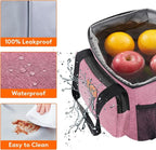Lifewit Medium Lunch Bag, Insulated Lunch Box, Soft Cooler Cooling Tote for Adult Men Women, Pink 12-Can (9L)