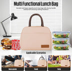 douyadady Lunch Bag Women/Men Lunch Box Women/Men (beige)