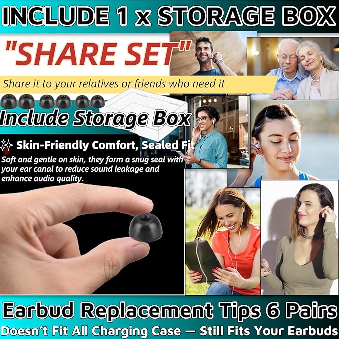 Memory Foam Earbud Tips，Replacement Earbud Tips Ear Bud Replacement Tip Memory Foam Ear Tips IEM Ear Tips Earbud Replacement Tips for 4.0mm Connect Hole Most in-Ear Headphones (S/M/L Total 3 Pairs)
