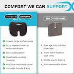 Xtreme Comforts Seat Cushion, Tailbone Relaxer - Coccyx Cushion for Tailbone Pain Desk, Wheelchair & Car Use - Back Support Pillow for Chair