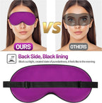 Sleep Mask, Silk Eye Mask for Sleeping with Adjustable Strap, Blindfold Eyeshade for Men & Women, Comfortable & Soft Eye Cover Eyeshade for Night Sleep (Purple)