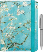 WALNEW Passport Holder for Travel, RFID Passport Cover Wallet for Women Men, PU Leather Passport Book Card Holder Case with Pen, Travelling Essentials for Flying