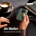 Wallet With Tracker,Minimalist Wallet With Built In Airtag Chip, Rfid Blocking Credit Card Holder,Slim Wallet For Men,Compatible With Apple Find My,Detachable Money Clip,Ios Only(Military Green)