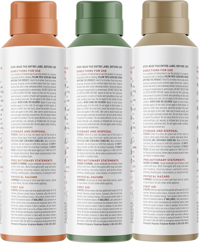 Grand Tongo Insect Repellent Variety Pack, 12-Hour Mosquito & Tick Protection, Picaridin-Based, Water-Based, Lightweight, Quick-Drying, DEET Alternative, Face & Body Use, 3 Pack