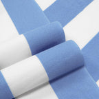 HENBAY Large Oversized Beach Towel - 35 x 70 Inch Microfiber Pool Towel, Blue Striped Quick Dry Cabana Swim Towel