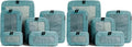 Aerotrunk Compression Packing Cubes for Travel - Luggage Organizer Bags - Double Zipper Packing Cubes for Suitcases (12-Pack, Teal)