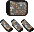 Qilmy Cute Cartoon Mushrooms Luggage Handle Wrap 4Pack Luggage Identifiers Tag Comfort Handle Grips Cover for Stroller Suitcase Bag Airplane Travel Accessories351