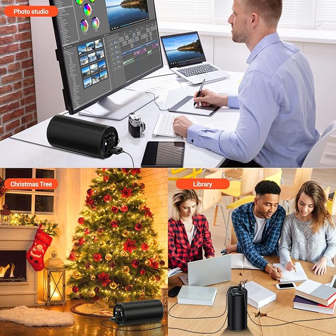 Portable Laptop Charger 27000mAh 98Wh, Power Bank with AC Outlet 65W PD Fast Charging External Battery Pack, Mini Portable Power Station for MacBook Pro Dell HP Travel Camping Airline Approved