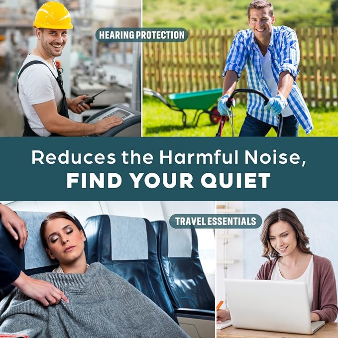Small Ear Plugs for Noise Cancelling, Reusable Comfy Earplugs for Sleeping, Snoring, Loud Events, Travel, Studying, Concerts -31dB Hearing Protection