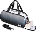 Gym Bags for Men with Side Pocket, 38L Sports Gym Duffle Bag with Wet Pocket&Shoe Compartment, Large Waterproof Sport Duffel Bags for Travel, Sports, Fitness&Workout(Black Gradient)