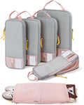 BAGSMART 6 Set /4 Set/2 Set Compression Packing Cubes for Travel, Lightweight Luggage Organizer Bags, Durable Space Saver Bags Travel Essentials