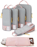 BAGSMART 6 Set /4 Set/2 Set Compression Packing Cubes for Travel, Lightweight Luggage Organizer Bags, Durable Space Saver Bags Travel Essentials