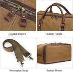S-ZONE Duffle Bag for Travel Canvas Duffel Bag Carry on Weekender Bag for Men