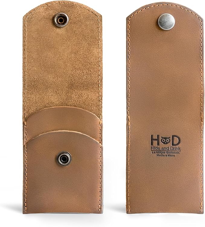 Hide & Drink, Double Nail Clipper Case, Beauty & Personal Care, Commuter and Nomad, Grooming Case, Home & Travel Essentials, Manicure Kit Storage, Full Grain Leather, Handmade (Single Malt Mahogany)