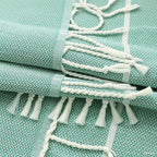 YSYJ 24 Pack Turkish Beach Towel 36"x71" Beach Towels Oversized Bath Towels Sand Free Quick Dry Turkish Towel Bulk Extra Large Pool Blanket Teal