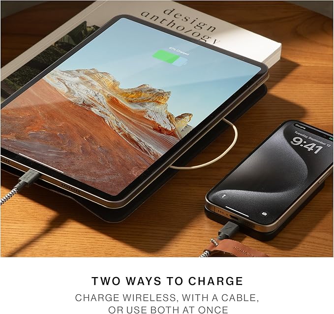 Native Union Active Power Bank | Magnetic - MagSafe Compatible 5000mAh 15W Portable Charger - USB-C Cable Included - Compatible with iPhone Air, 17, 17 Pro Max, 17e, AirPods Pro 3 & More (Sandstone)