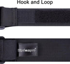 Wisdompro 2 Pcs Add a Bag Luggage Strap, Heavy Duty Adjustable Suitcase Belt Travel Attachment Travel Accessories for Connecting Your Luggage Together - Black (T-Type and Normal)