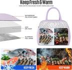 douyadady Lunch Bag Women/Men Lunch Box Women/Men (Lavender)