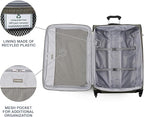 Travelpro Maxlite 5 Softside Expandable Luggage with 4 Spinner Wheels, Lightweight Suitcase, Men and Women, Slate Green, Checked-Large 29-Inch