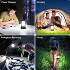 Camping Lantern, 3200LM LED Lanterns for Power Outages, 4600mAh Phone Charger & Rechargeable Lantern, 5 Light Modes Camping Lights & Lanterns for Hurricane/Emergency, Camping Accessories-2 Pcs