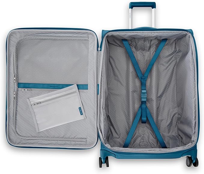 Samsonite UpLIFT Lightweight Softside Carry-On Luggage with Spinner Wheels - Expandable - Airline-Approved, Polyester Soft Suitcase for Ultra Light Travel - Cerulean Blue