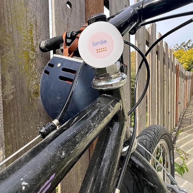 She's Birdie - The Original Personal Safety Alarm Disc for Bikes, Hikes, and Late Nights - Loud Siren, LED Light for Extra Visibility, Rechargeable, Handsfree, Lightweight, Water Resistant (Blossom)