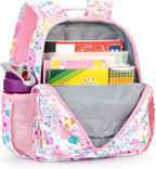 mibasies Toddler Backpack for Girls 2-4: Preschool Kindergarten Backpack - Cute Kids Backpacks for Girls - Flower Pink