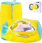 Shoe Washing Machine Bag, Shoe Laundry Bag, Shoe Cleaning Bag for Sneaker Tennis Shoes Unstain Cleaner Kit, Yellow 2PCS